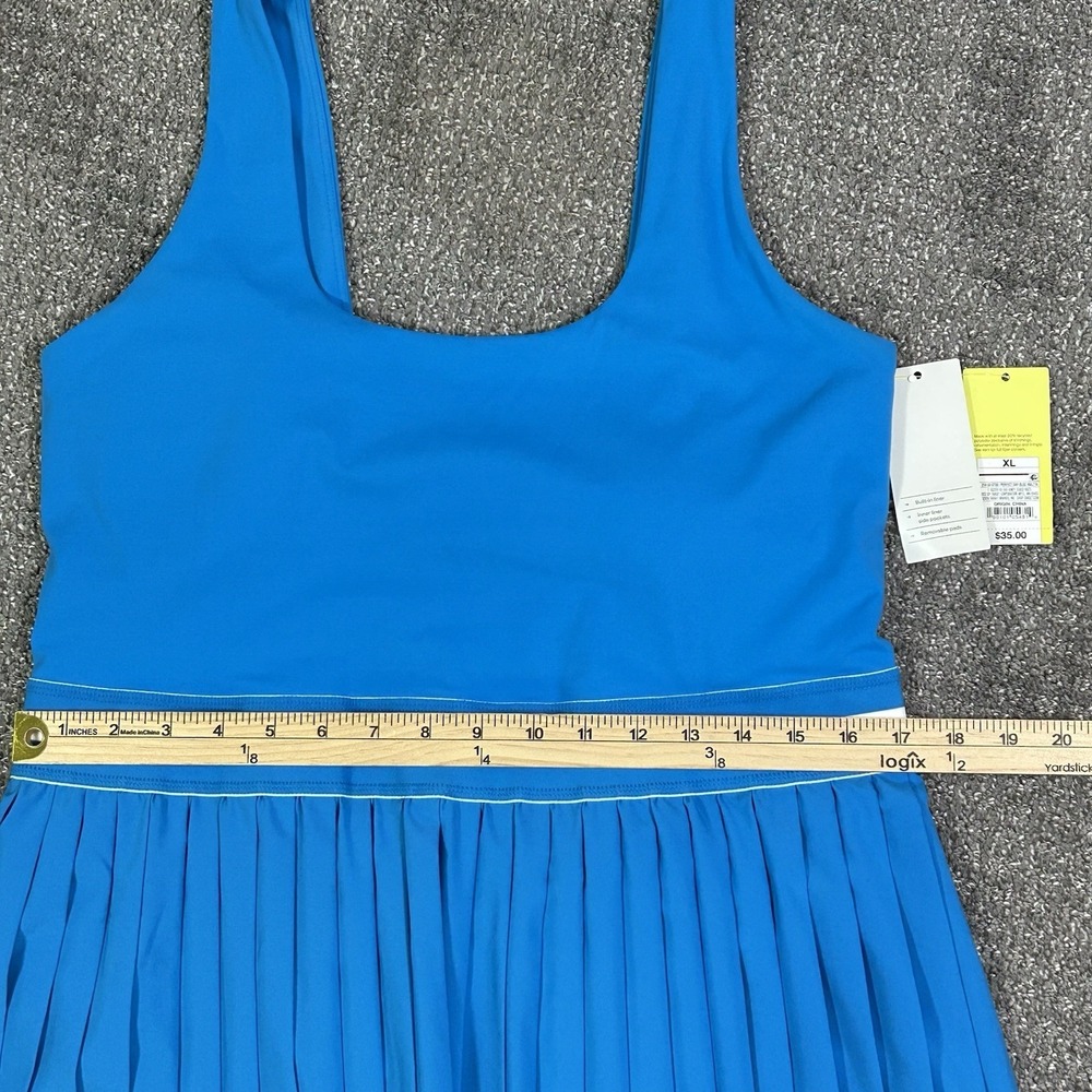 NWT All In Motion™ Women's Pleated Active Dress Blue XL Built In Shorts $35 - Picture 10 of 11